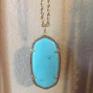Kendra Scott necklace in turquoise